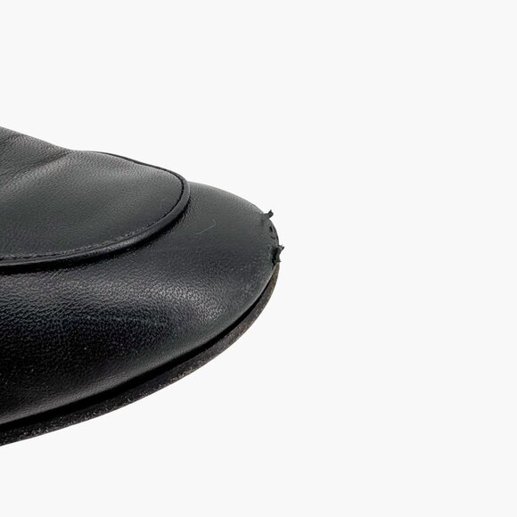 Gucci Brixton Horsebit Flat Loafers Black Leather Size 39 US 9 Women Jordaan - Picture 9 of 15